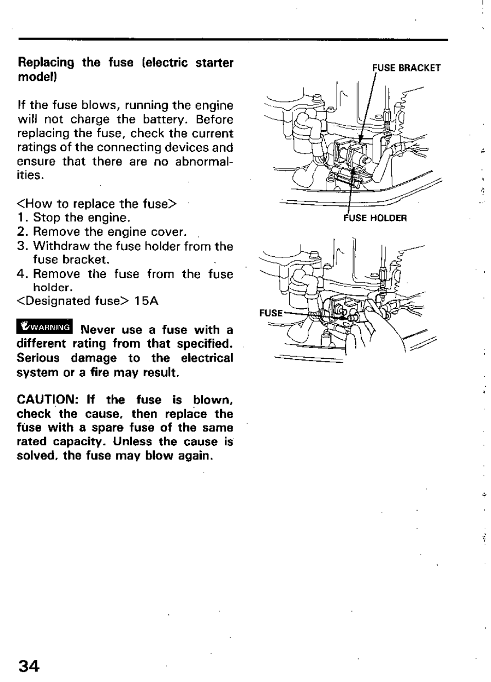 HONDA Outboard Motor BF15A User Manual | Page 36 / 81
