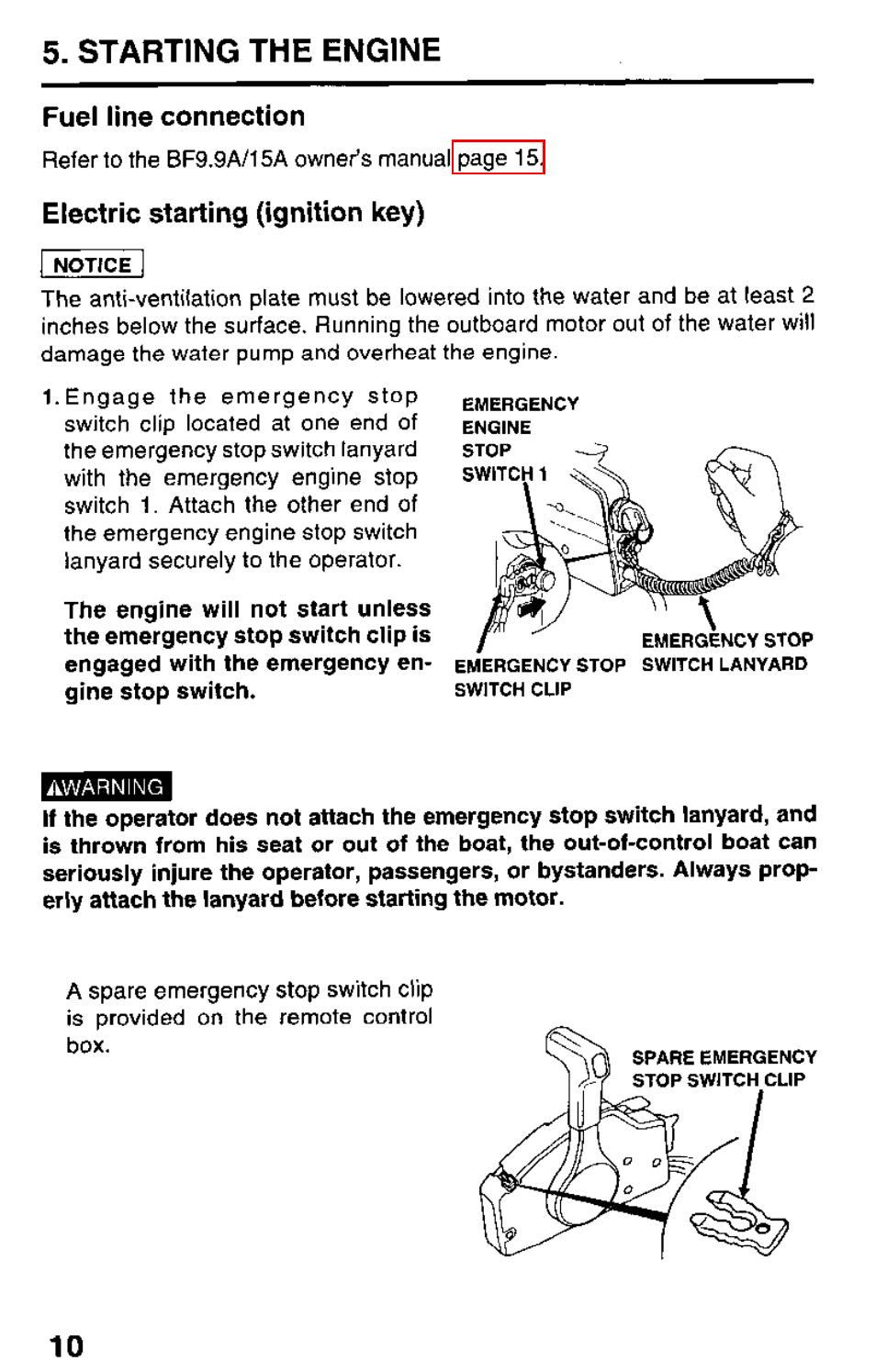 HONDA Outboard Motor BF15A User Manual | Page 68 / 81