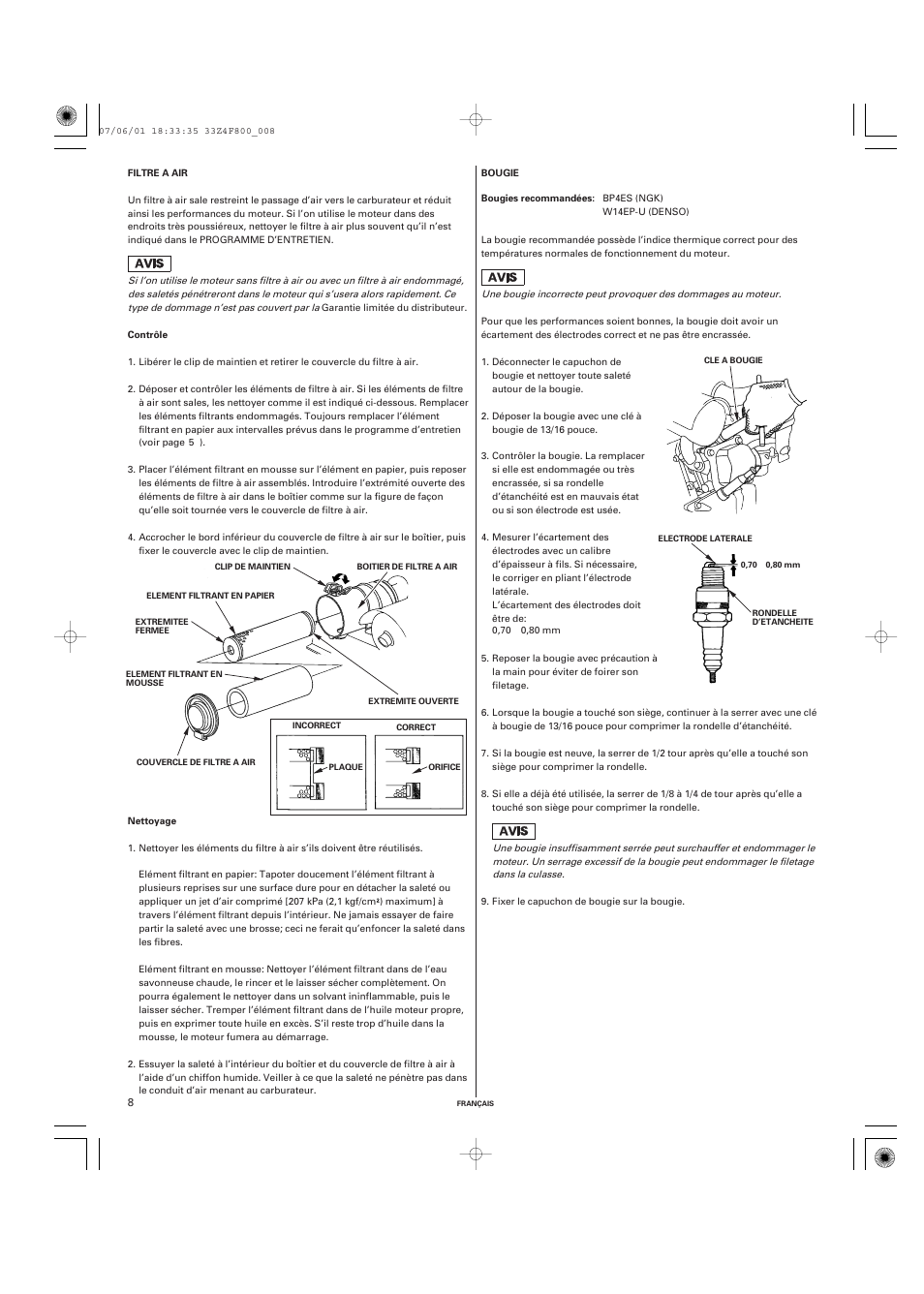 HONDA GX160 User Manual | Page 23 / 43