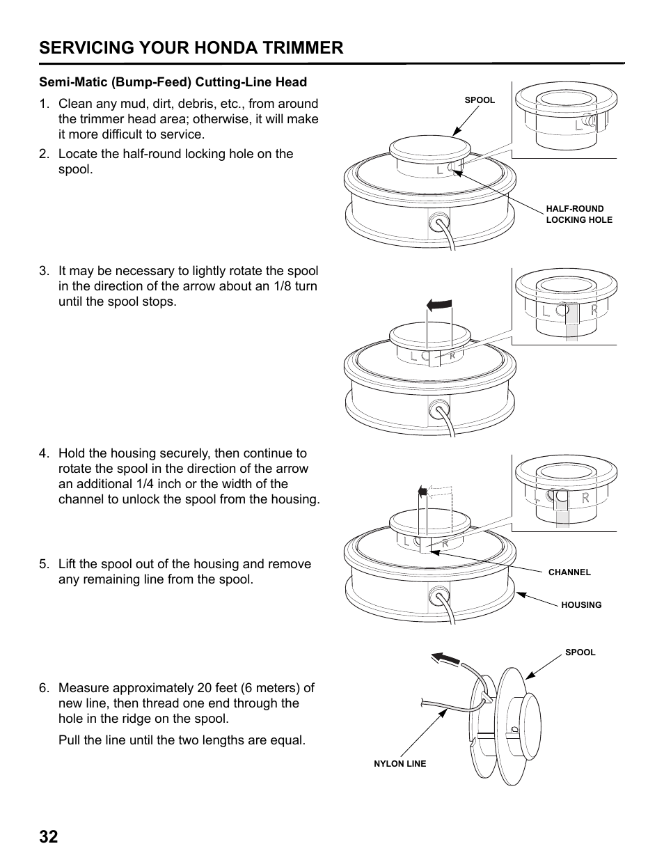 32 servicing your honda trimmer | HONDA HHT31S User Manual | Page 34 / 66