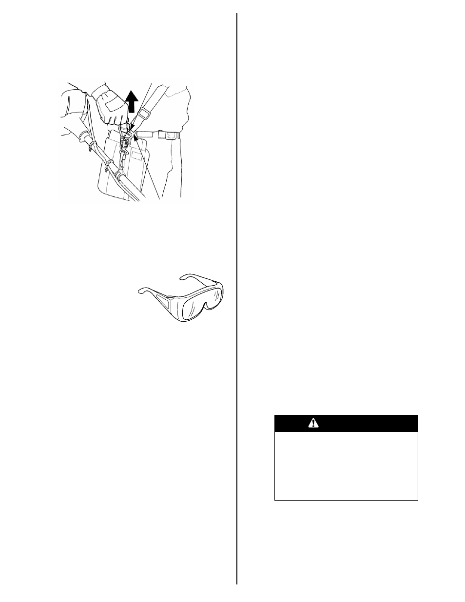 Quick-release latch, Safety glasses, Before operation | Are you ready to operate the trimmer, Is your working area ready, Is your trimmer ready to go, Warning | HONDA HHT35S User Manual | Page 11 / 32