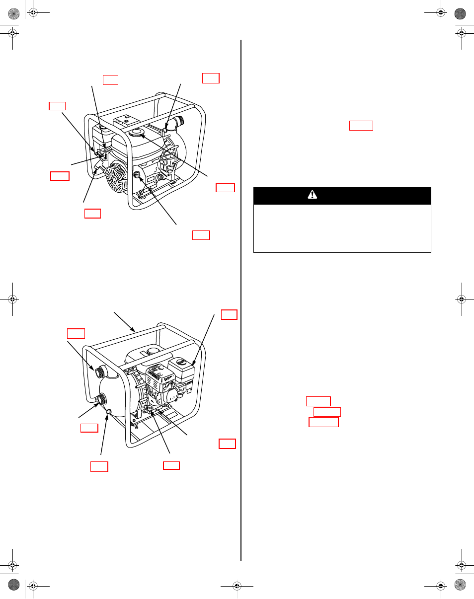 Control locations, Before operation, Is your pump ready to go | Control locations before operation, Warning | HONDA WMP20X User Manual | Page 3 / 24
