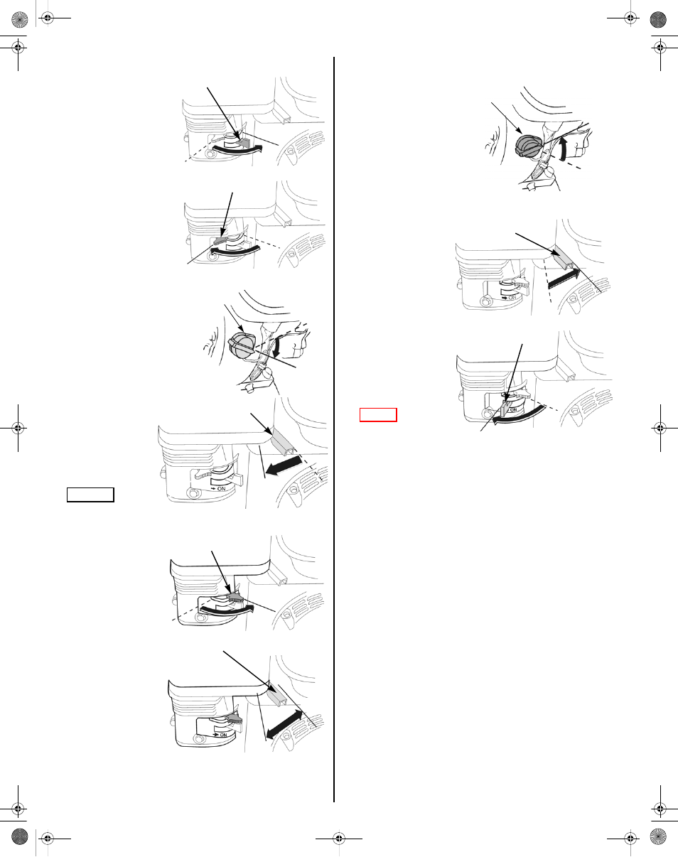 Starting the engine, Stopping the engine, Lever (p. 6) | P. 6), Grip (p. 6) | HONDA WMP20X User Manual | Page 6 / 24