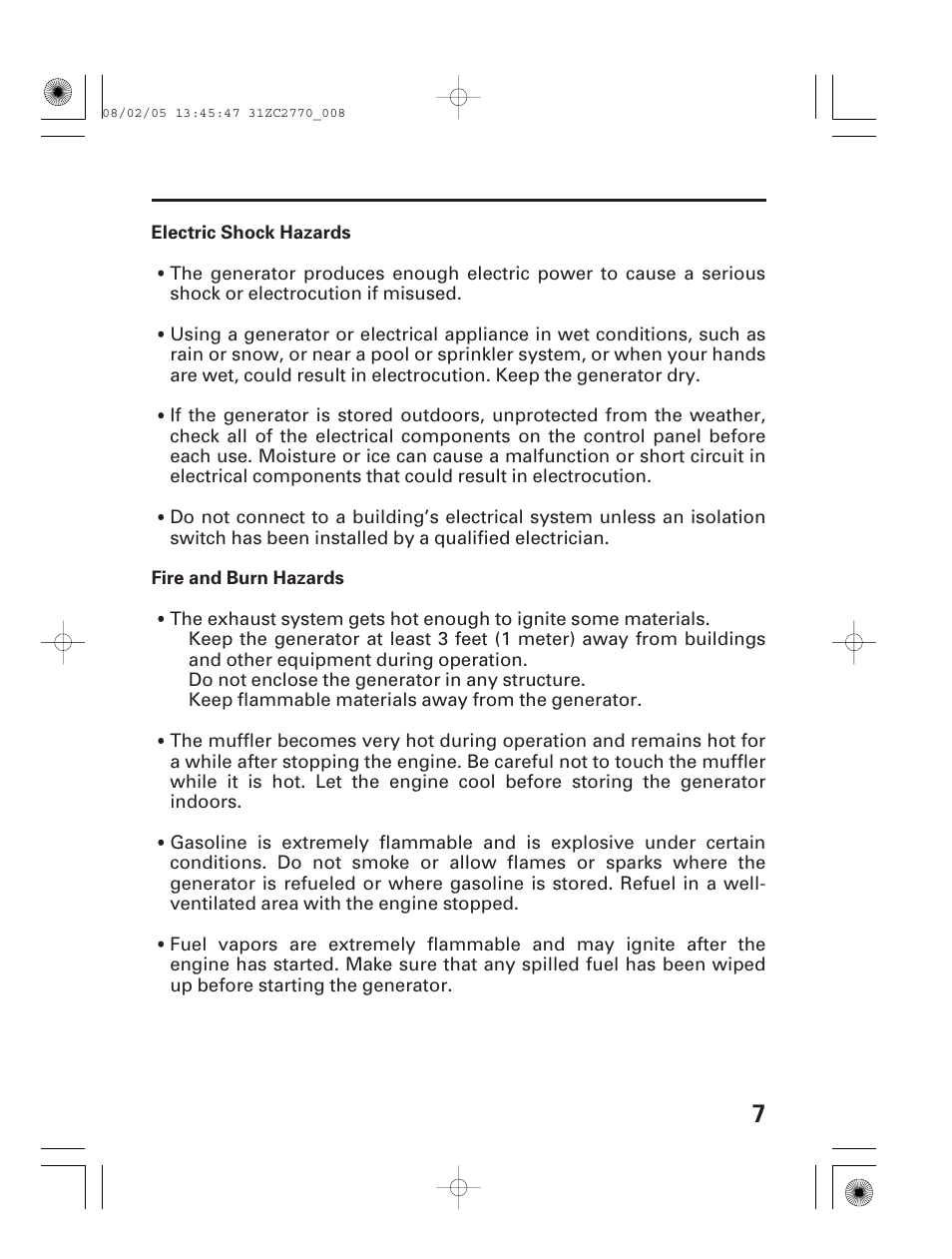 HONDA EG5000X User Manual | Page 9 / 51