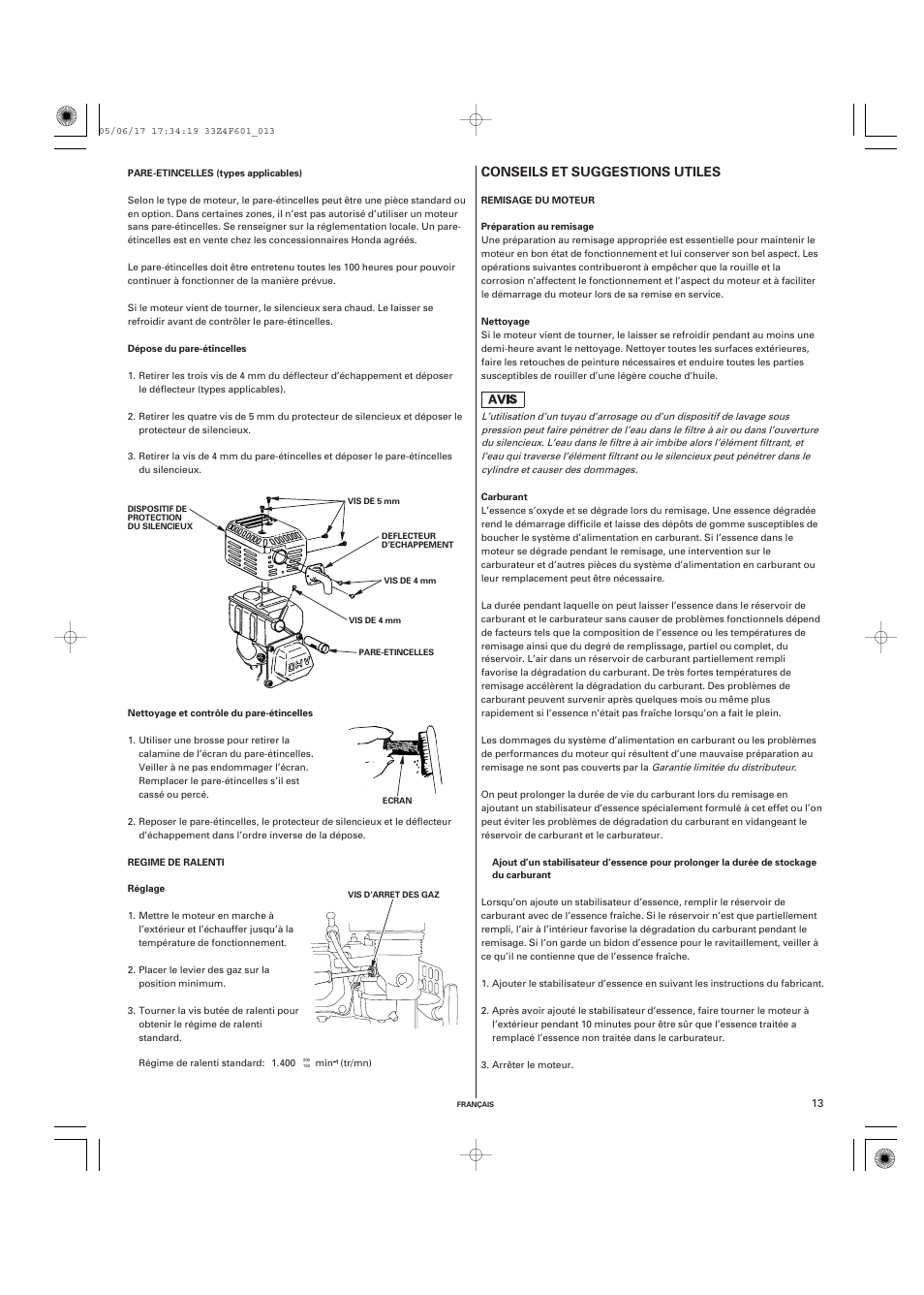 HONDA GX200 User Manual | Page 33 / 60