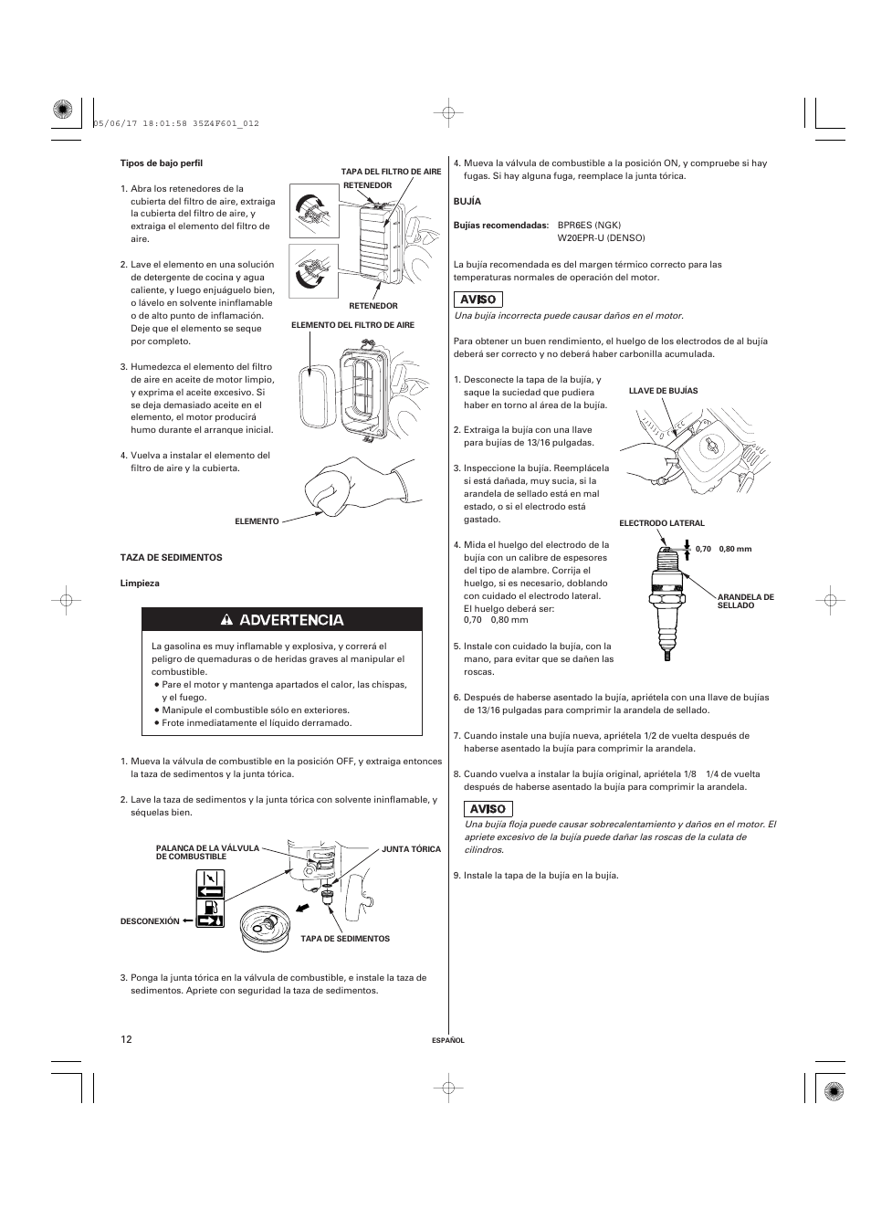 HONDA GX200 User Manual | Page 52 / 60