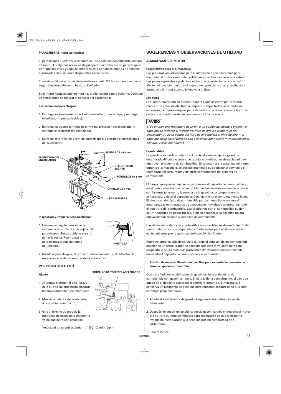 HONDA GX200 User Manual | Page 53 / 60