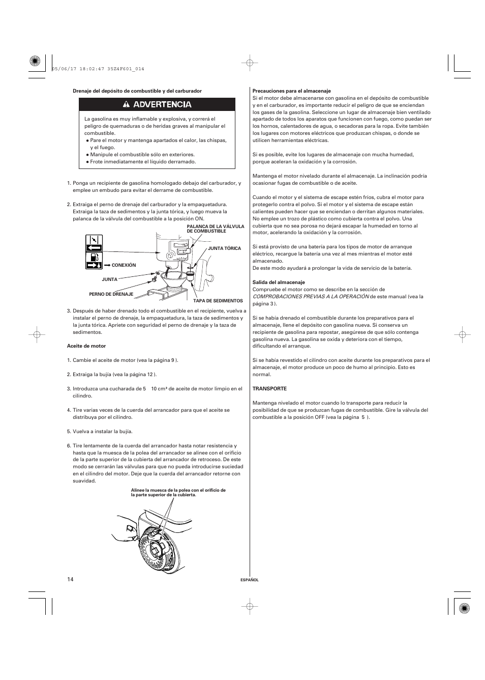 HONDA GX200 User Manual | Page 54 / 60