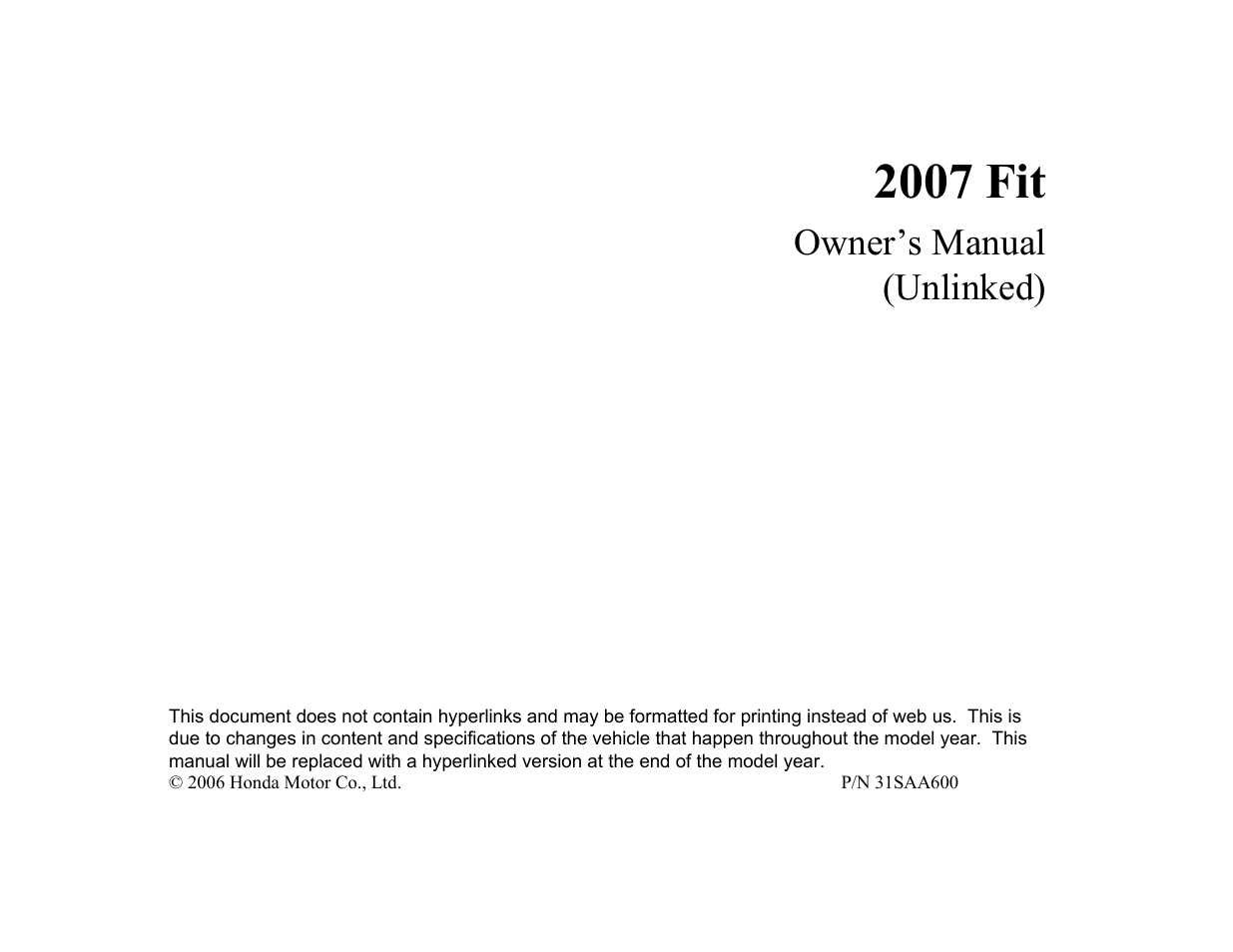 HONDA Accord xl 2007 Fit User Manual | 262 pages