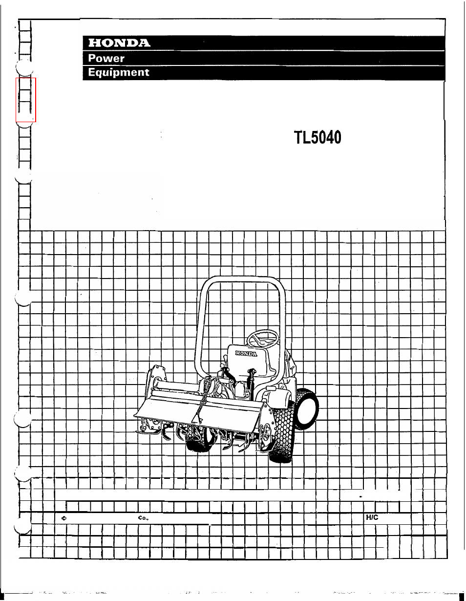 HONDA TL5040 User Manual | 28 pages