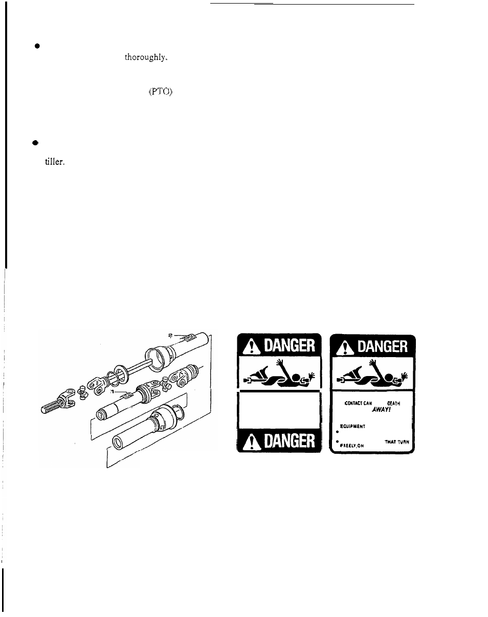 Maintenance safety, Safety labels, Operate | Shield missing | HONDA TL5040 User Manual | Page 8 / 28