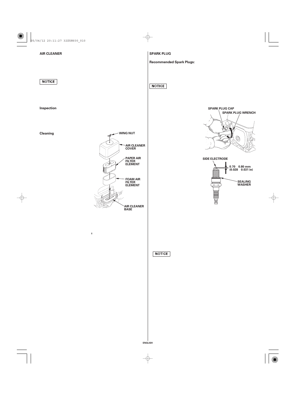 HONDA Honda Engine GXV340 User Manual | Page 10 / 18