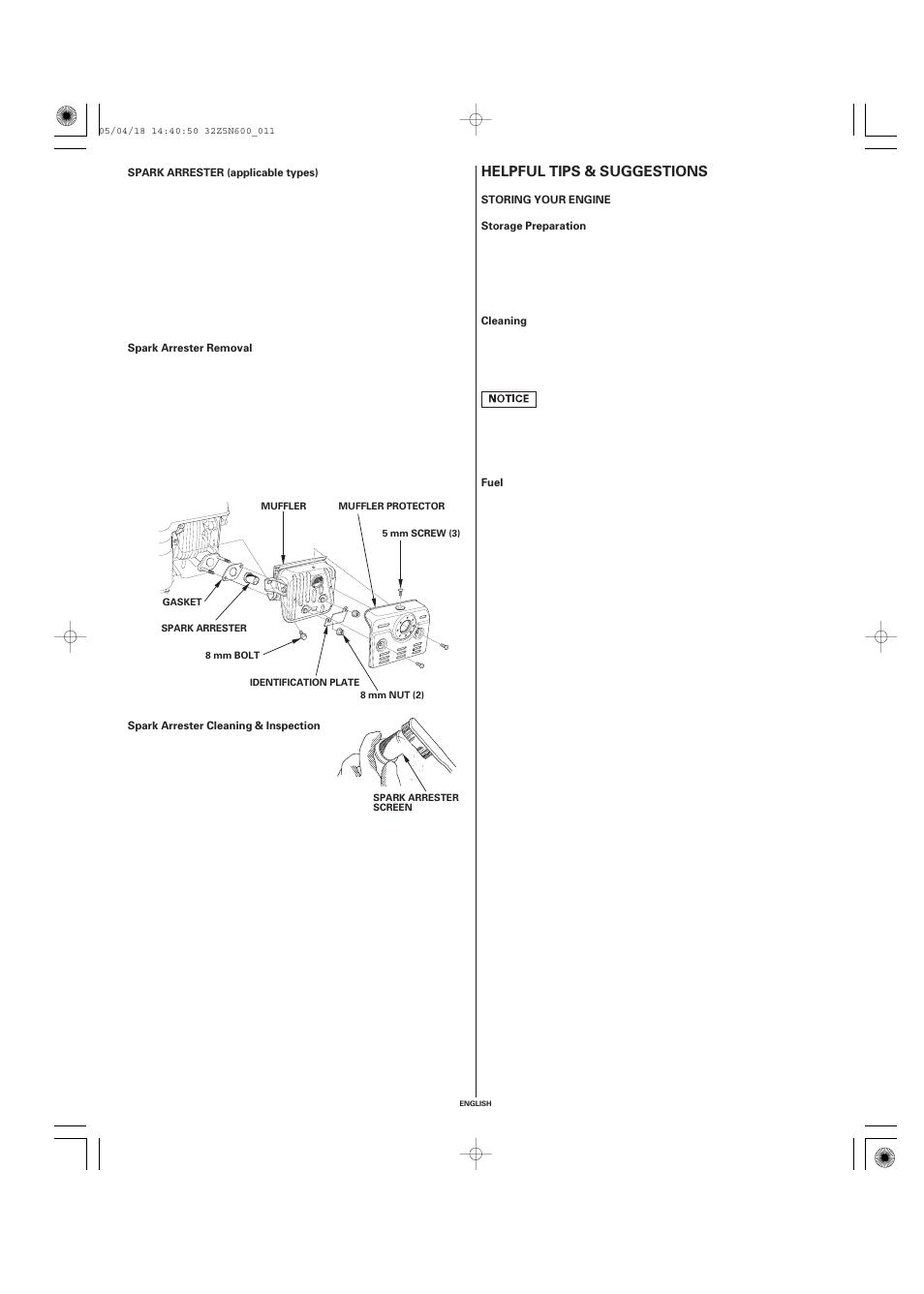 Helpful tips & suggestions | HONDA Honda Engine GXV340 User Manual | Page 11 / 18