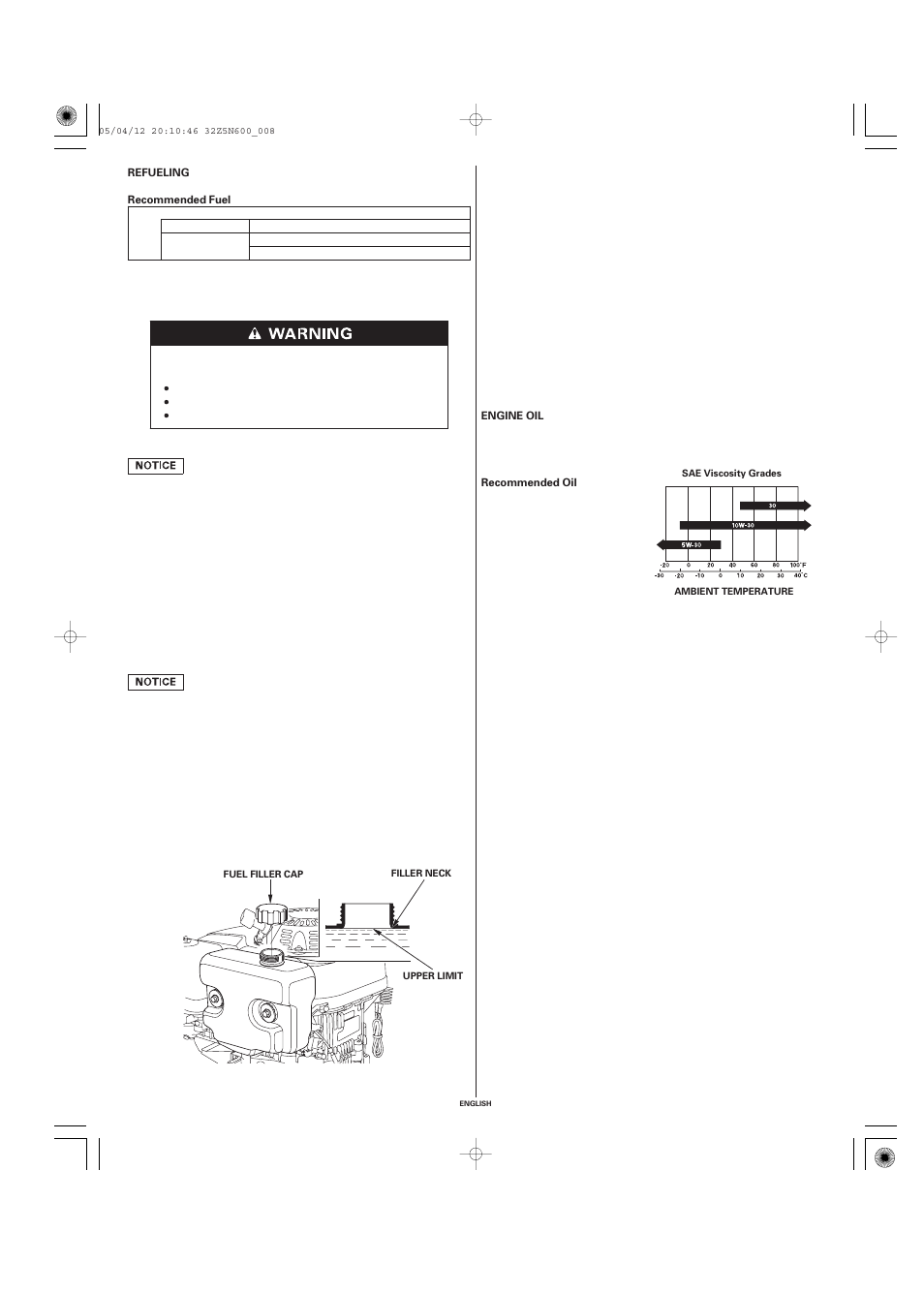 HONDA Honda Engine GXV340 User Manual | Page 8 / 18