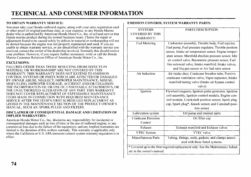 HONDA Outboard Motor BF2D User Manual | Page 76 / 83