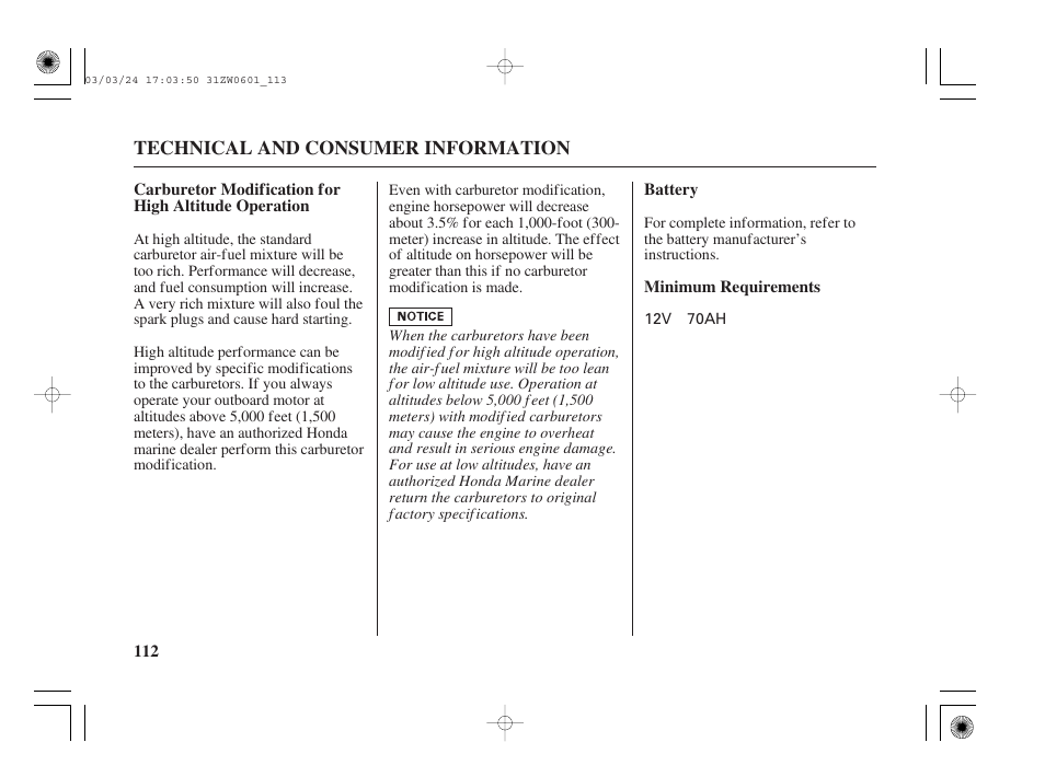 HONDA Outboard Motor BF90A User Manual | Page 114 / 130