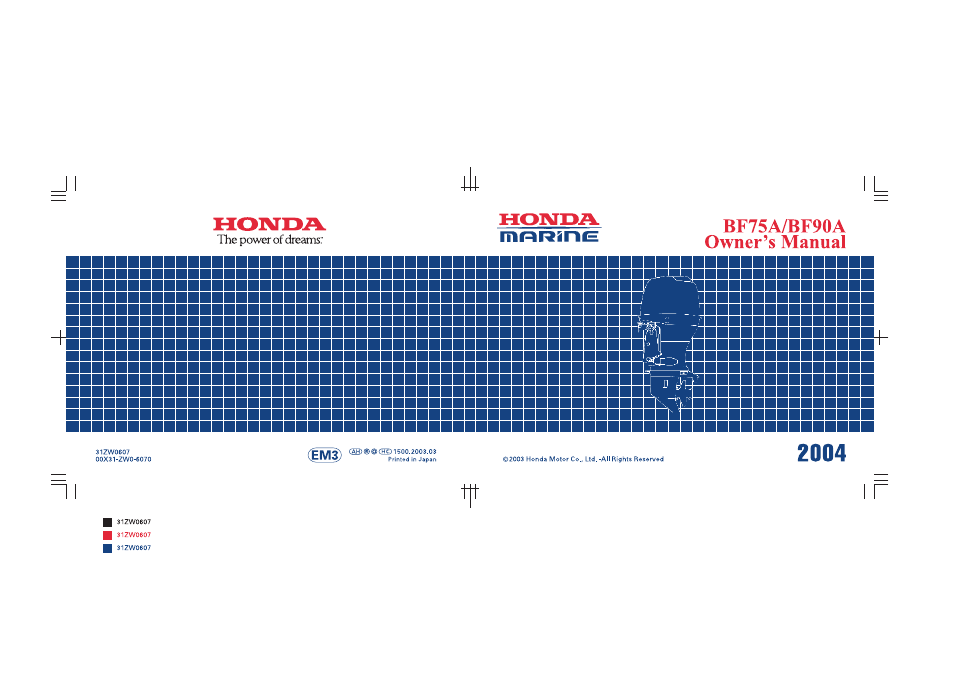 HONDA Outboard Motor BF90A User Manual | Page 130 / 130