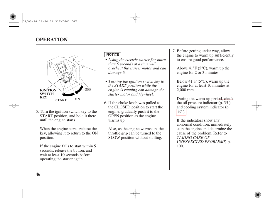 HONDA Outboard Motor BF90A User Manual | Page 48 / 130