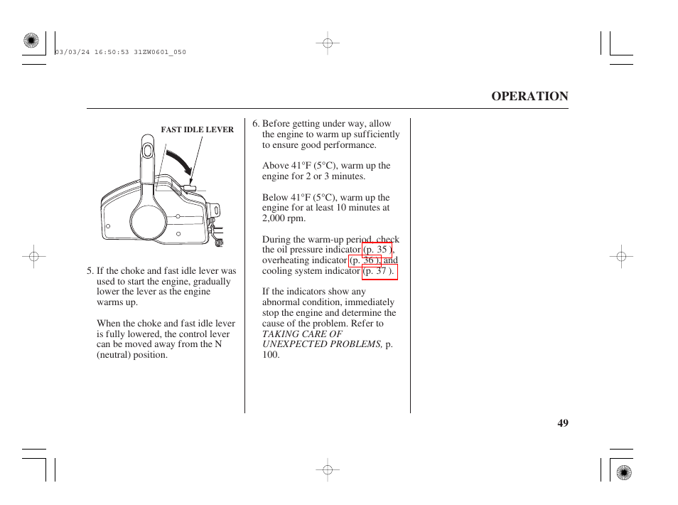 HONDA Outboard Motor BF90A User Manual | Page 51 / 130