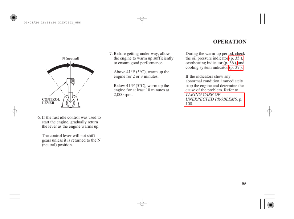 HONDA Outboard Motor BF90A User Manual | Page 57 / 130