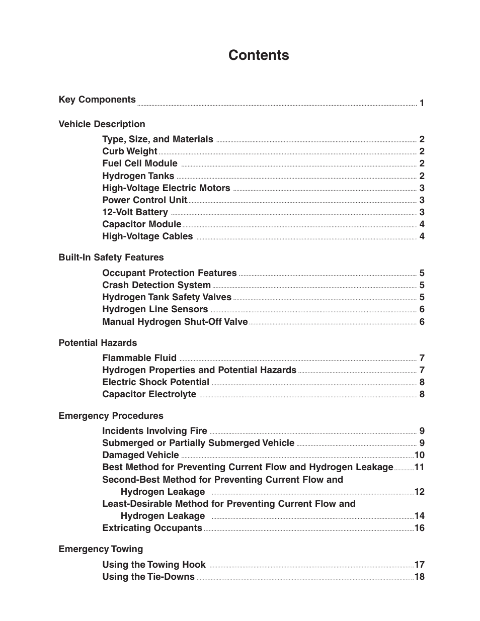 HONDA FCX User Manual | Page 3 / 24