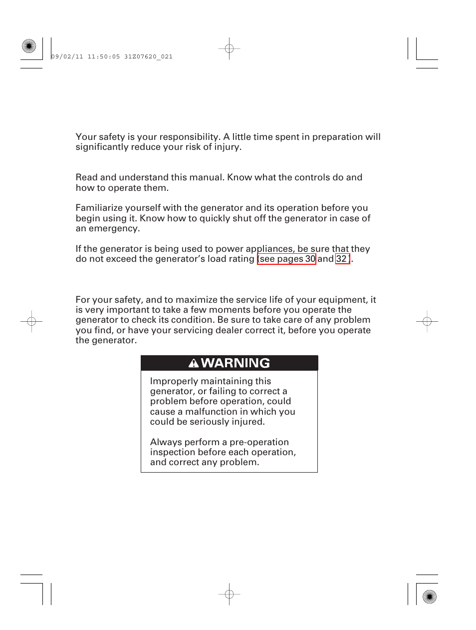 Before operation, Are you ready to get started, Is your generator ready to go | HONDA EU2000i User Manual | Page 22 / 96