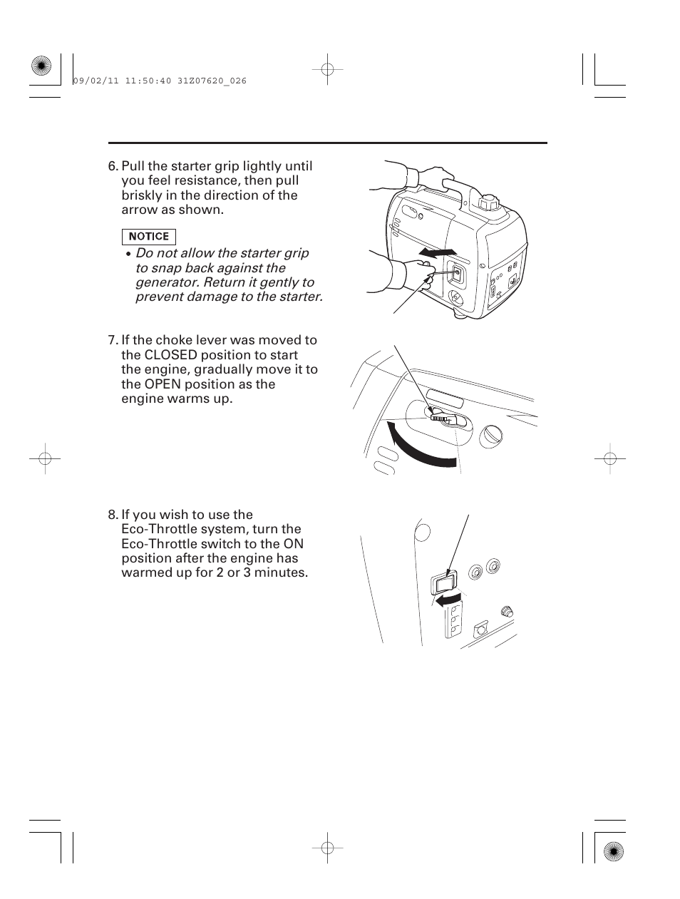25 operation | HONDA EU2000i User Manual | Page 27 / 96