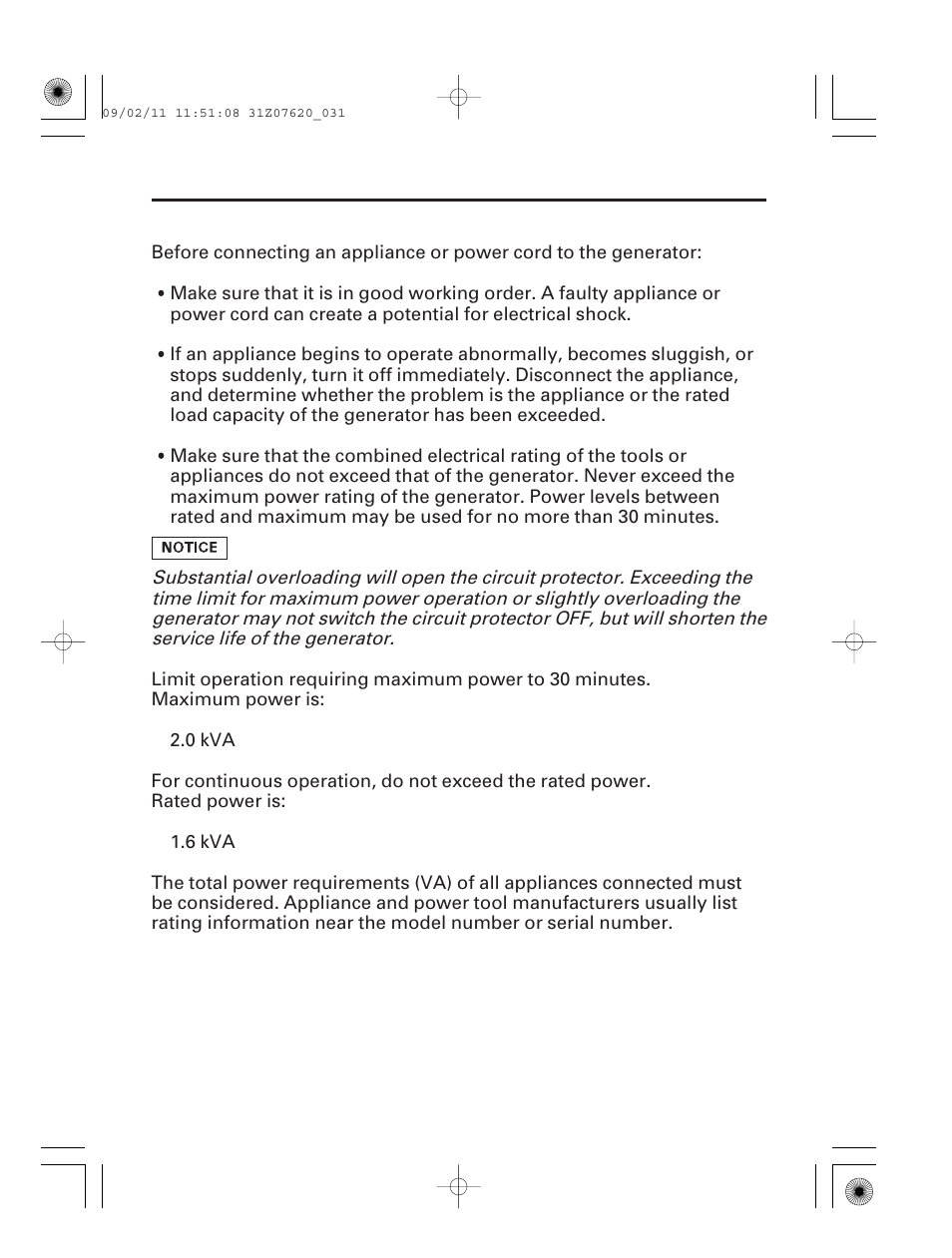 30 operation | HONDA EU2000i User Manual | Page 32 / 96
