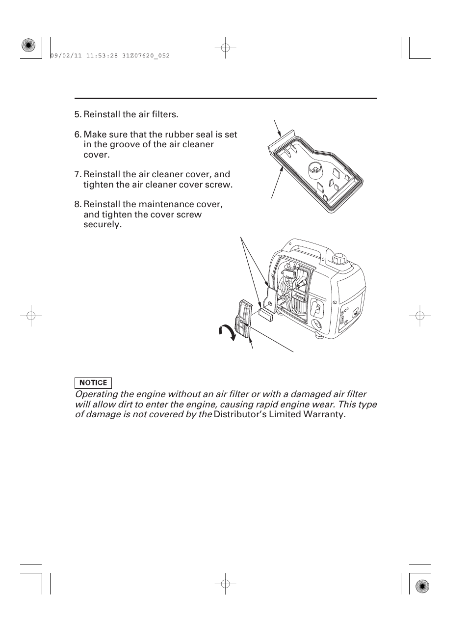 51 servicing your generator | HONDA EU2000i User Manual | Page 53 / 96