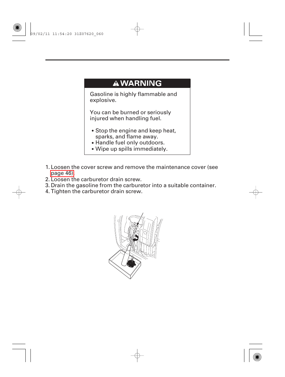 59 storage | HONDA EU2000i User Manual | Page 61 / 96