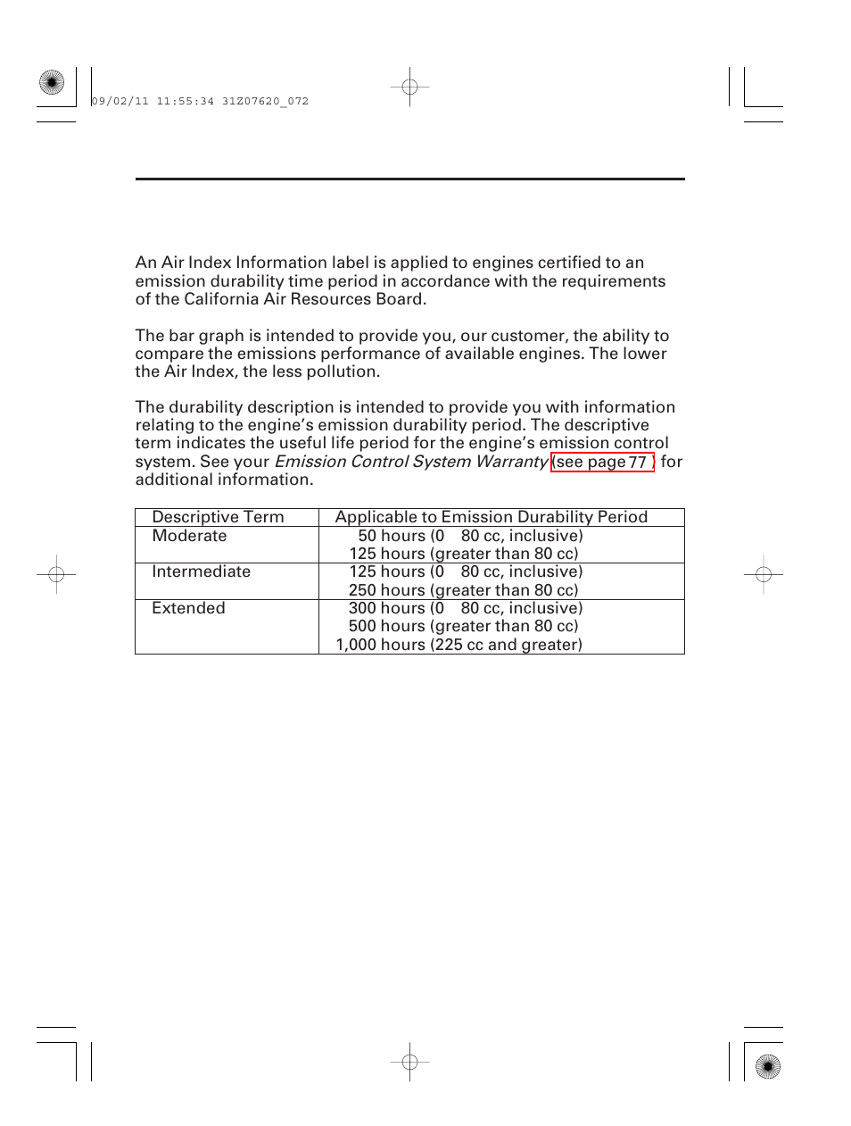 Air index, 71 technical & consumer information | HONDA EU2000i User Manual | Page 73 / 96