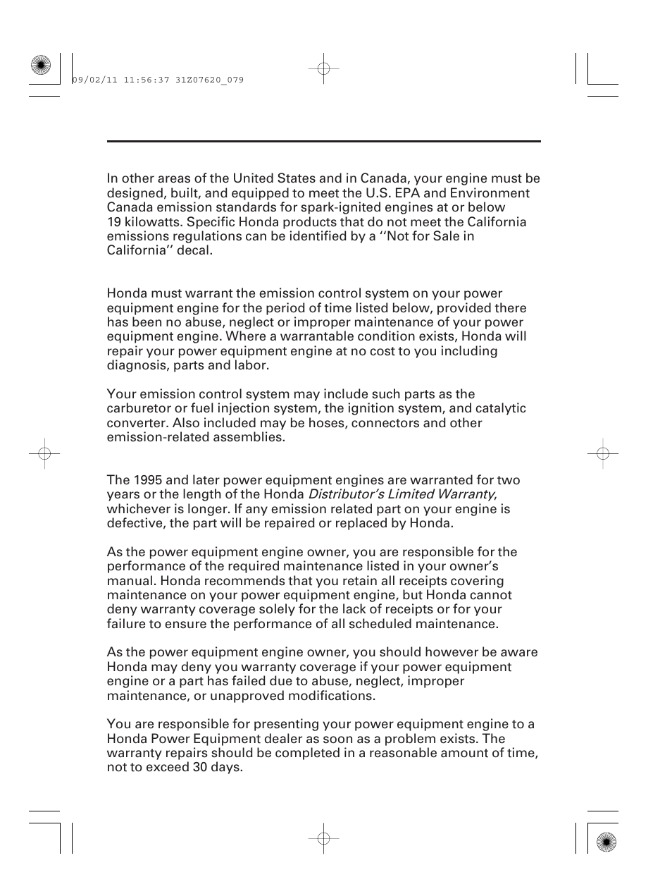 78 technical & consumer information | HONDA EU2000i User Manual | Page 80 / 96
