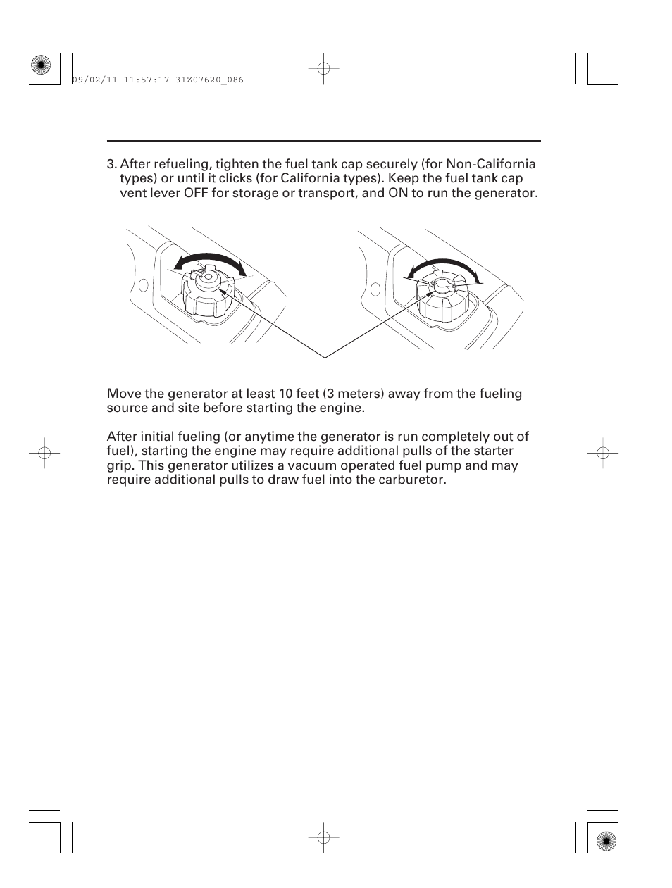 85 initial use instructions | HONDA EU2000i User Manual | Page 87 / 96