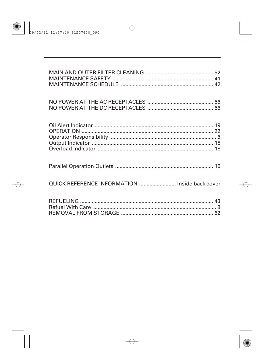 89 index | HONDA EU2000i User Manual | Page 91 / 96