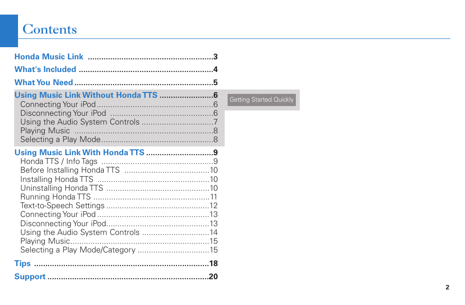 HONDA S2000 User Manual | Page 2 / 21