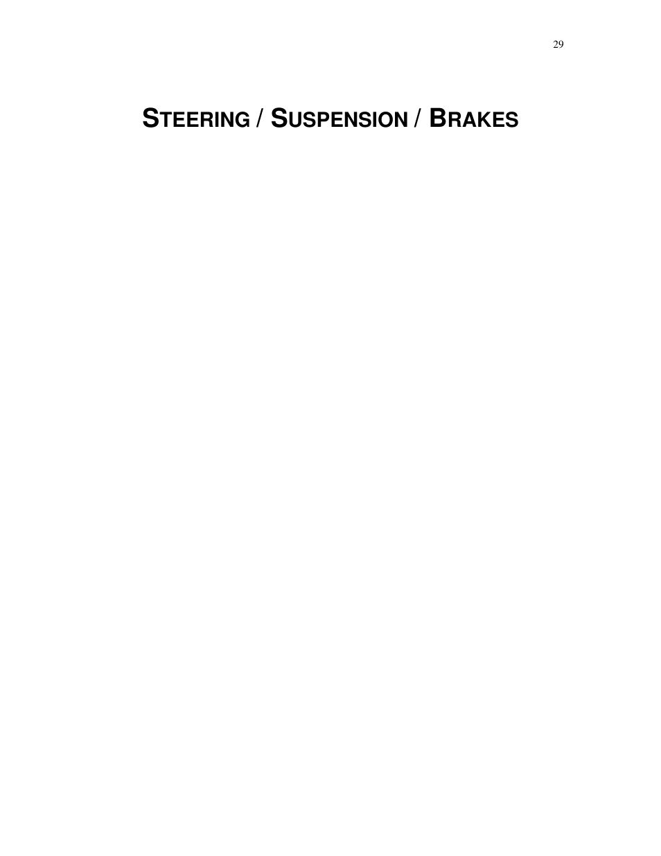 Steering / suspension / brakes | HONDA Insight User Manual | Page 29 / 93