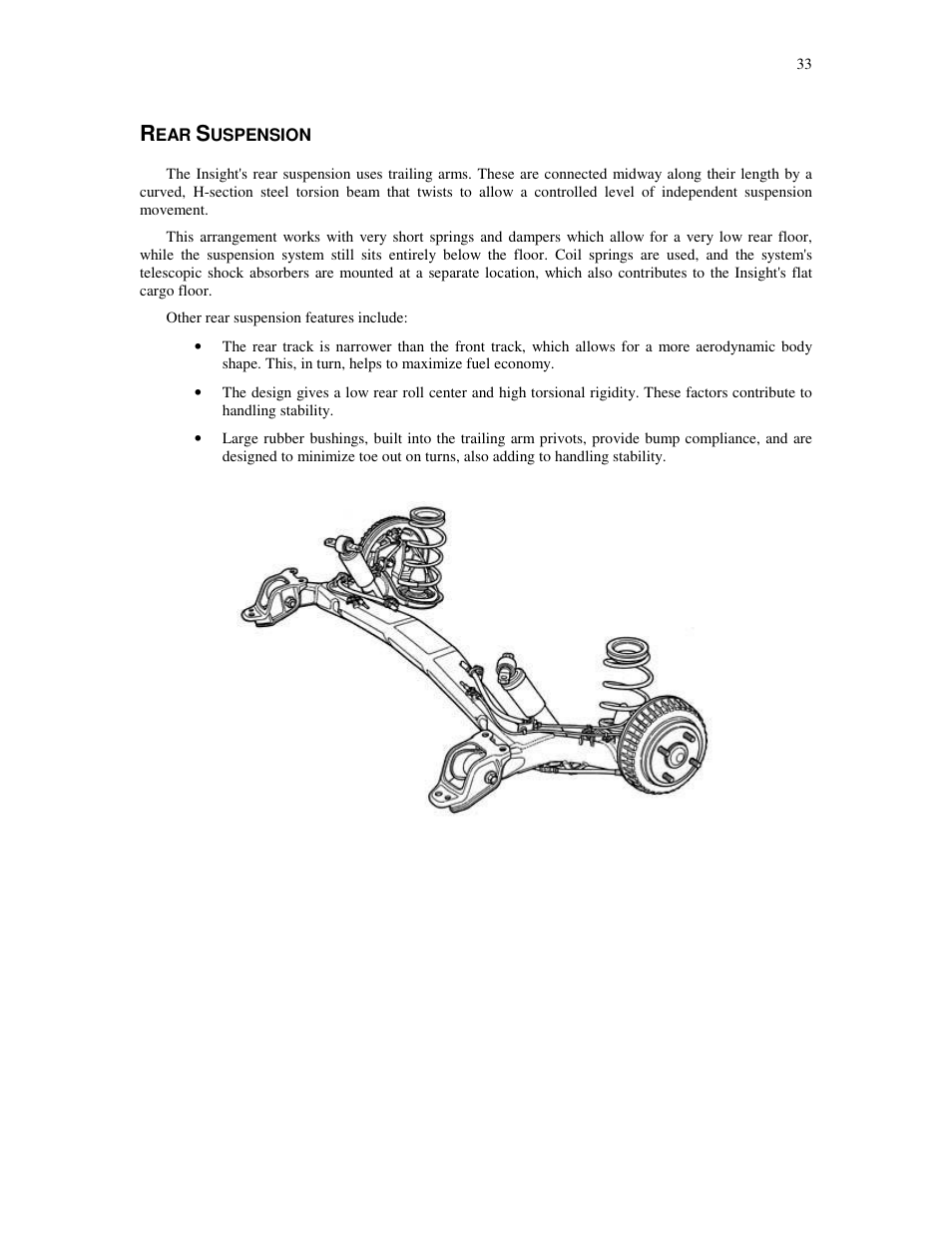 Uspension | HONDA Insight User Manual | Page 33 / 93