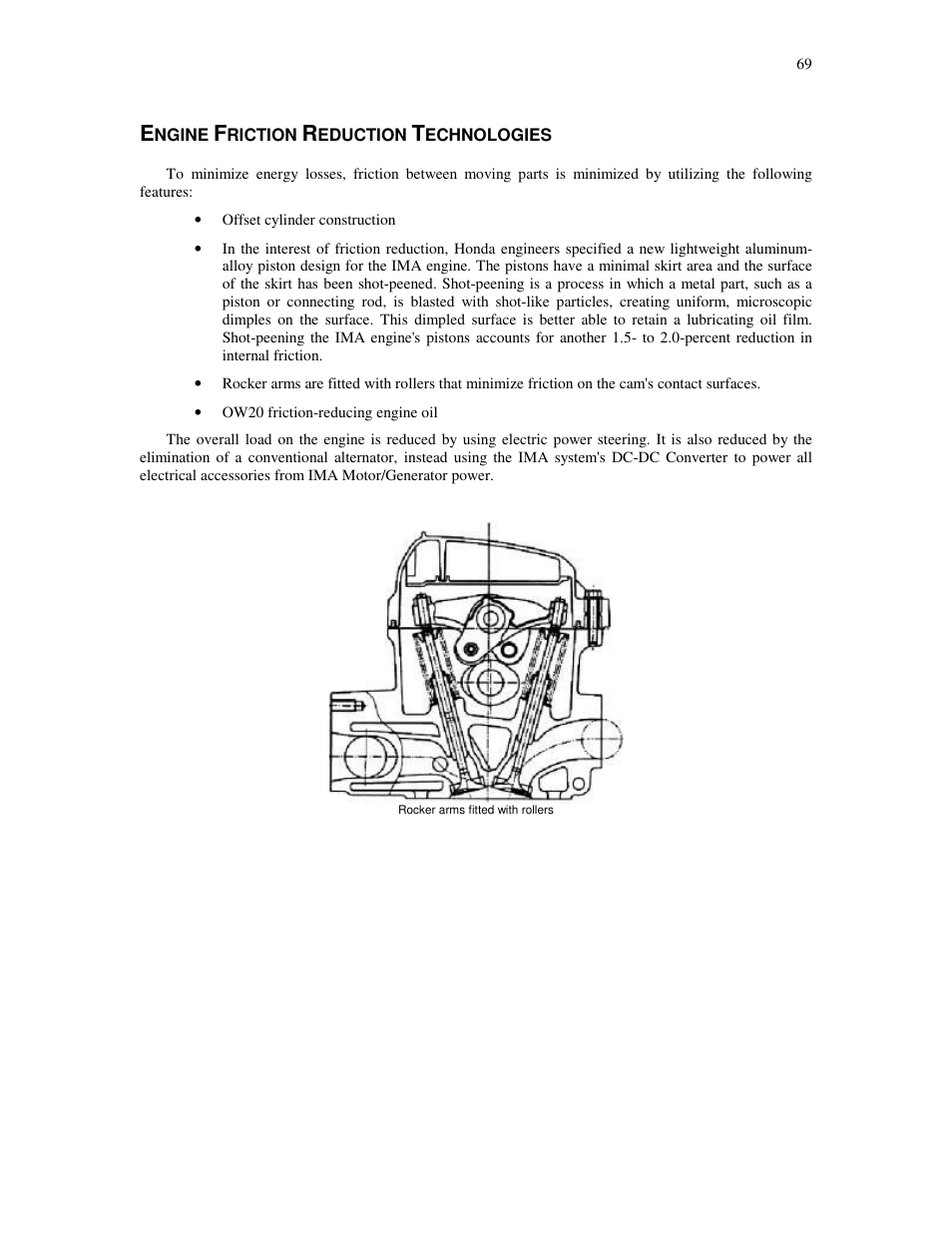Ngine, Riction, Eduction | Echnologies | HONDA Insight User Manual | Page 69 / 93