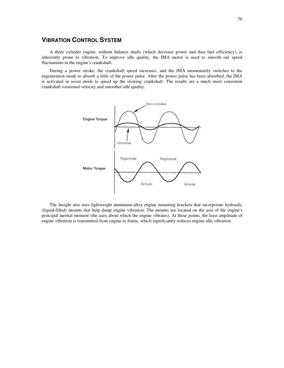 Ibration, Ontrol, Ystem | HONDA Insight User Manual | Page 70 / 93