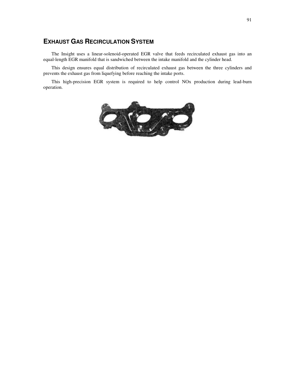 Xhaust, Ecirculation, Ystem | HONDA Insight User Manual | Page 91 / 93