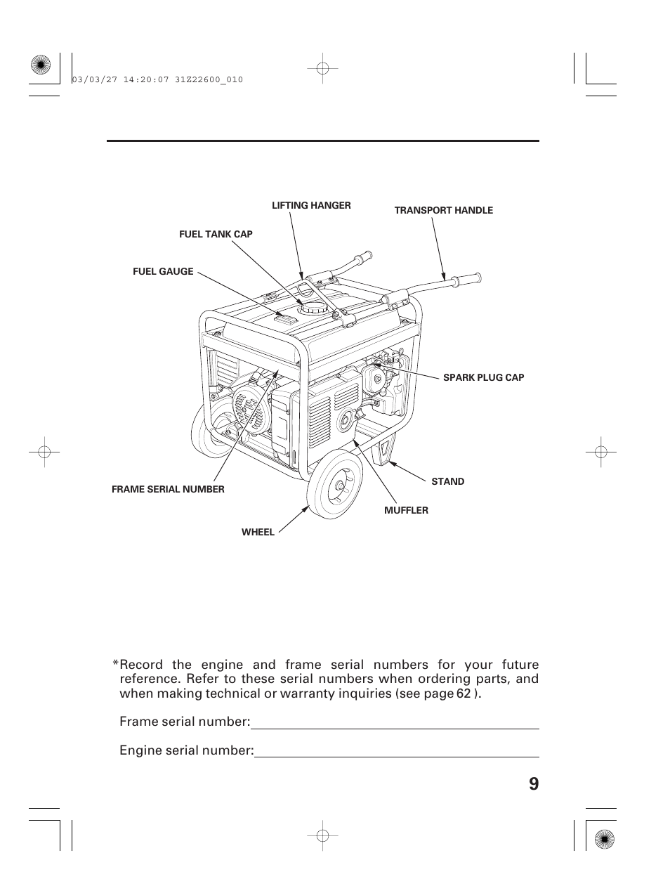 HONDA EB3800X User Manual | Page 11 / 69