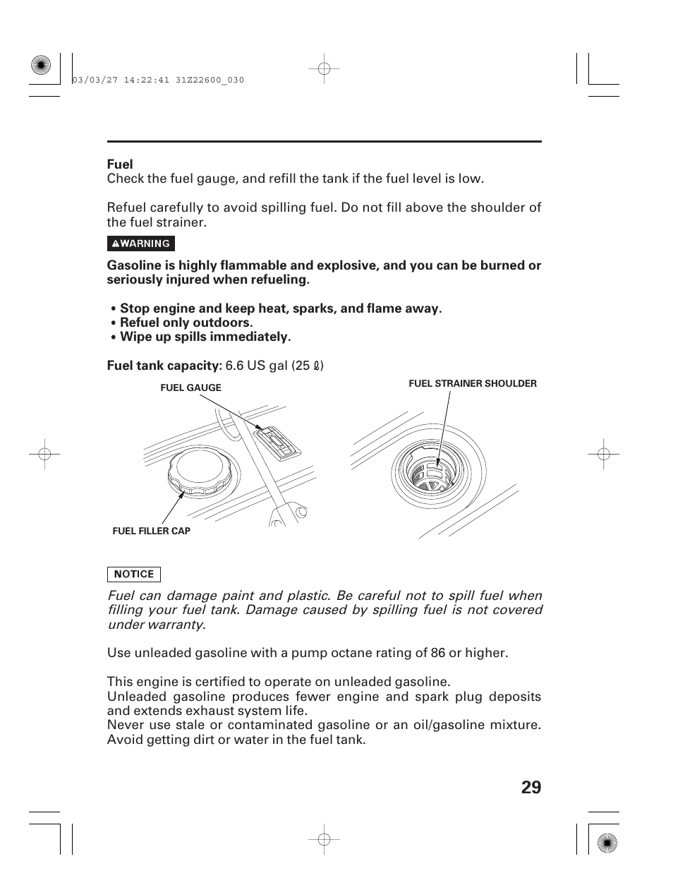 Fuel | HONDA EB3800X User Manual | Page 31 / 69