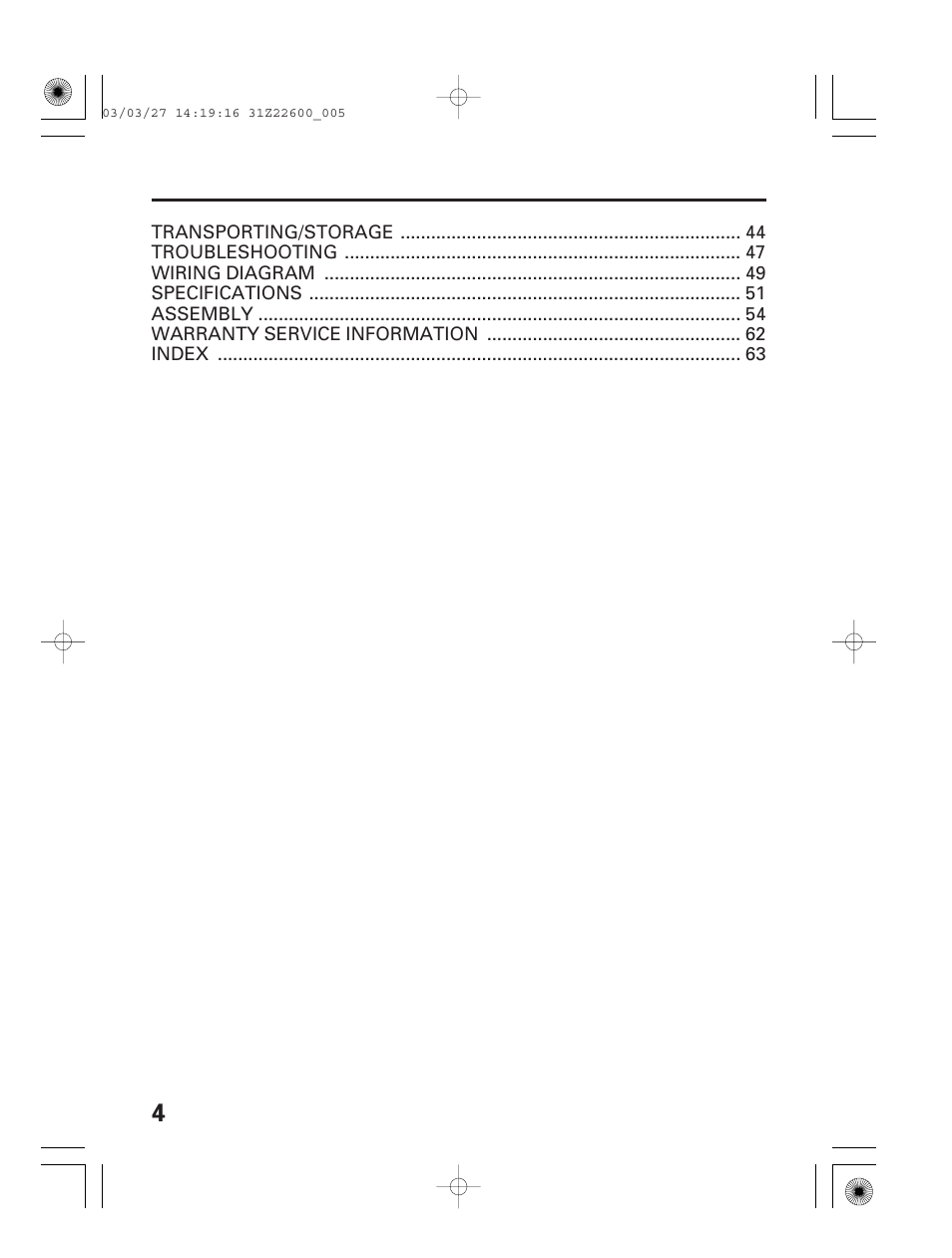 HONDA EB3800X User Manual | Page 6 / 69