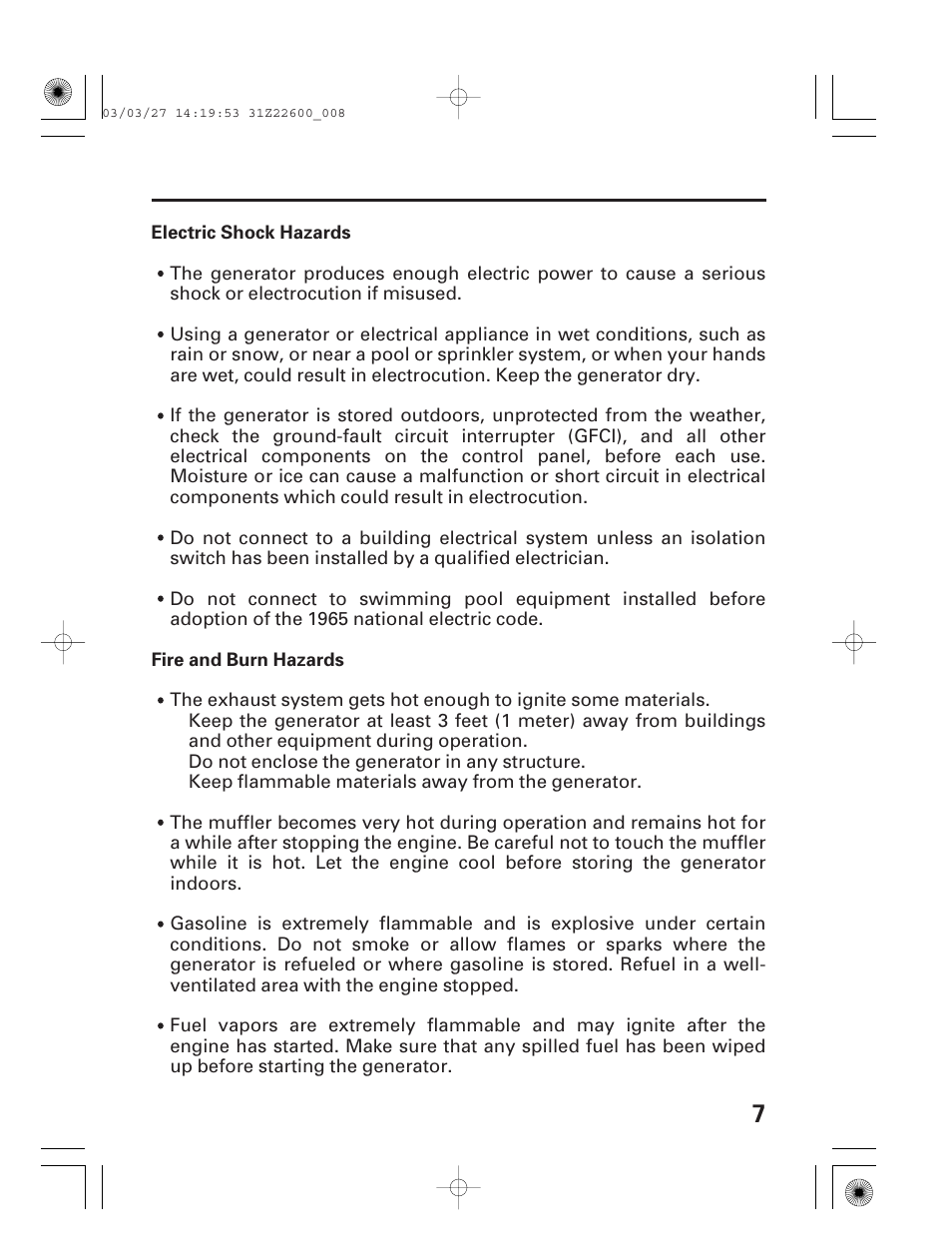HONDA EB3800X User Manual | Page 9 / 69