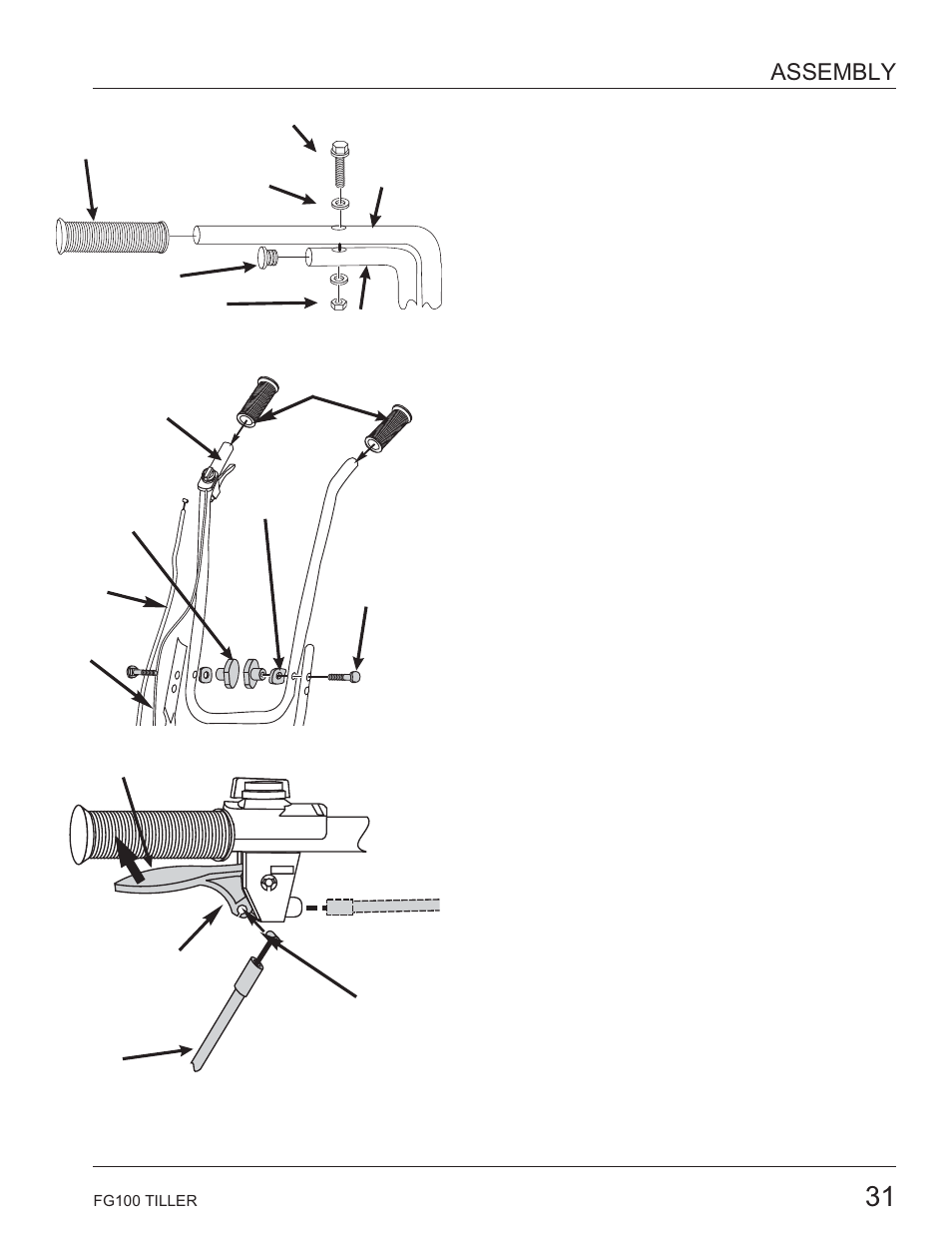 Assembly | HONDA HARMONY FG100 User Manual | Page 33 / 53