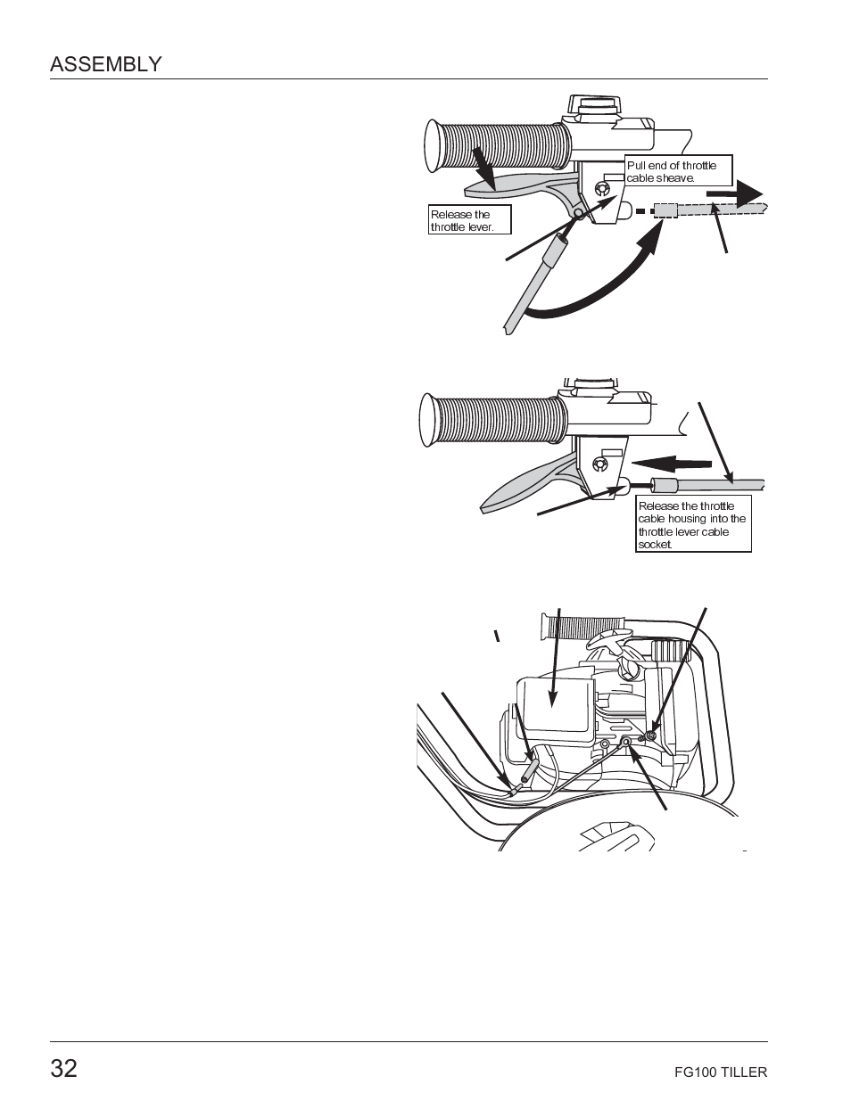 Assembly | HONDA HARMONY FG100 User Manual | Page 34 / 53