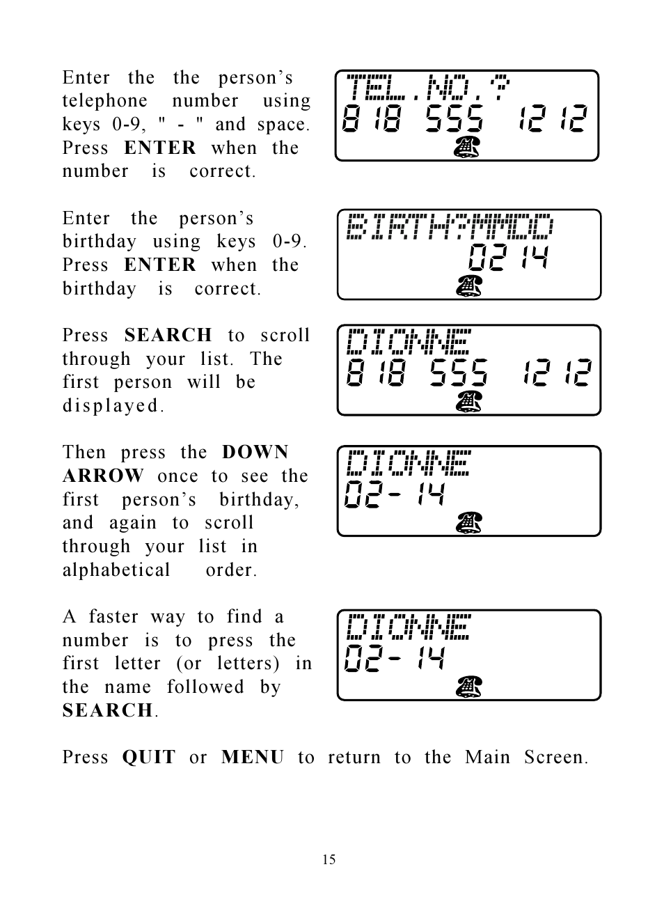 Hasbro Clueless Organizer 71-533 User Manual | Page 15 / 26