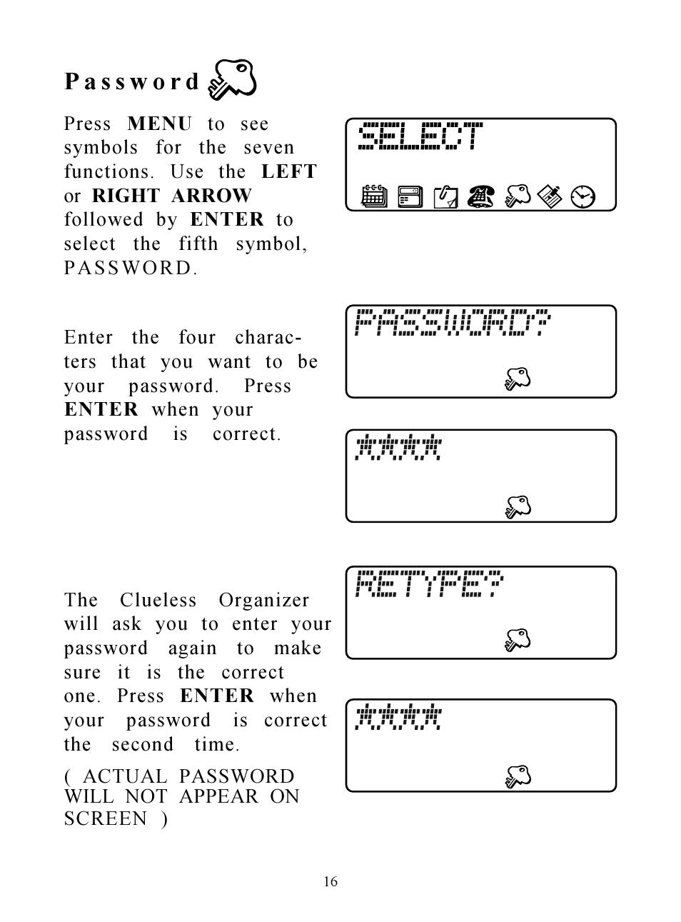 Hasbro Clueless Organizer 71-533 User Manual | Page 16 / 26