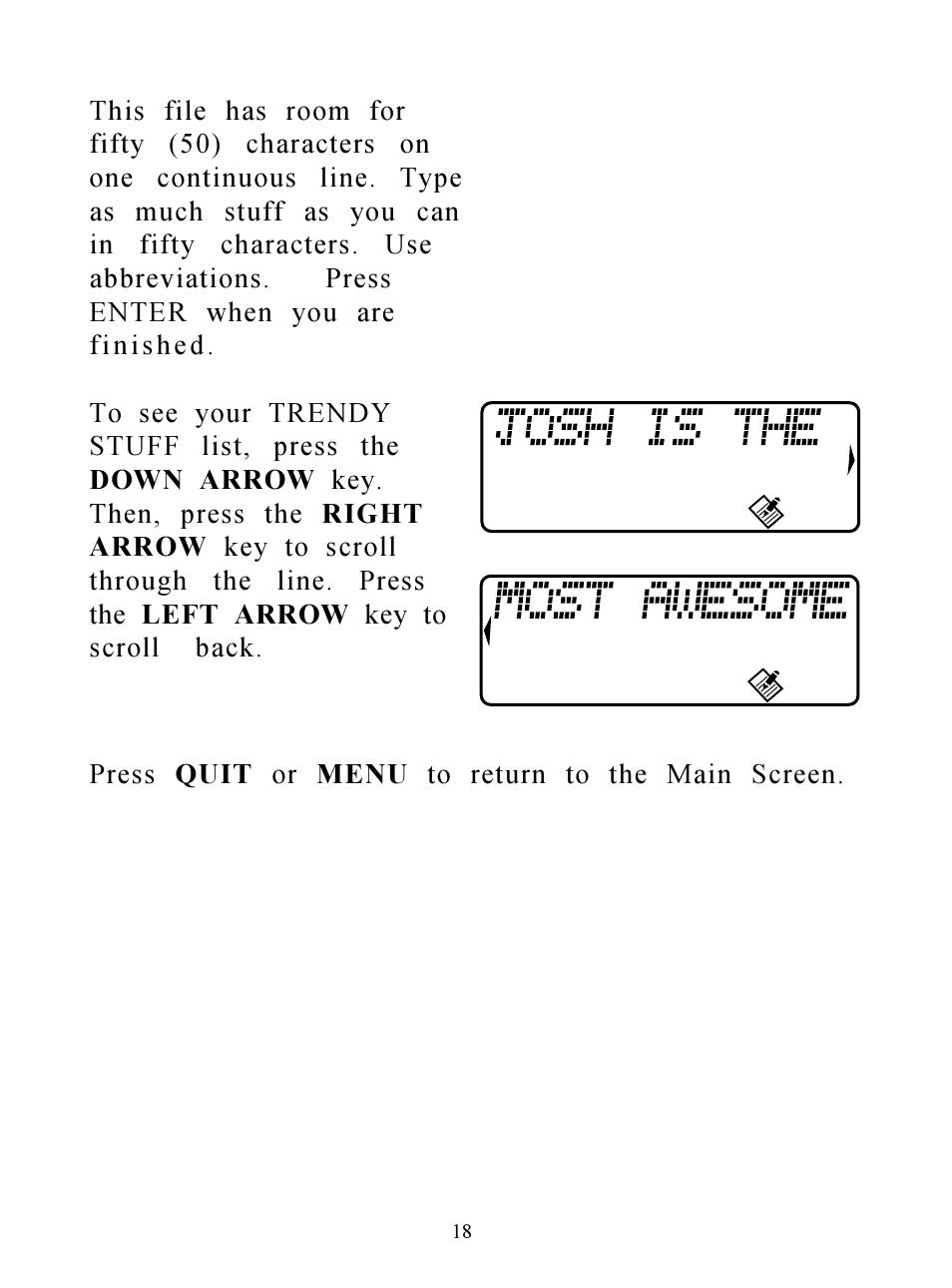 Hasbro Clueless Organizer 71-533 User Manual | Page 18 / 26