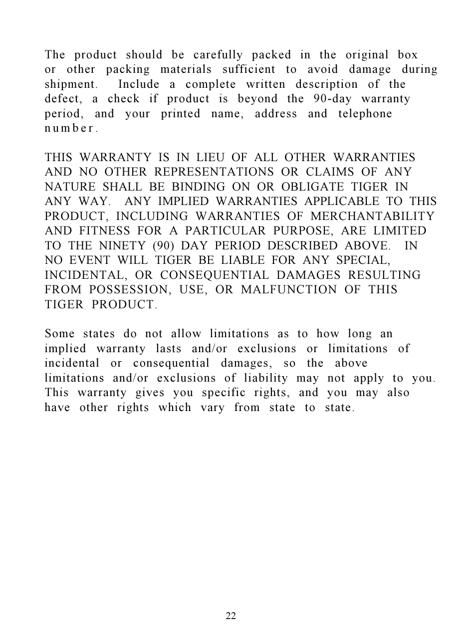 Hasbro Clueless Organizer 71-533 User Manual | Page 22 / 26